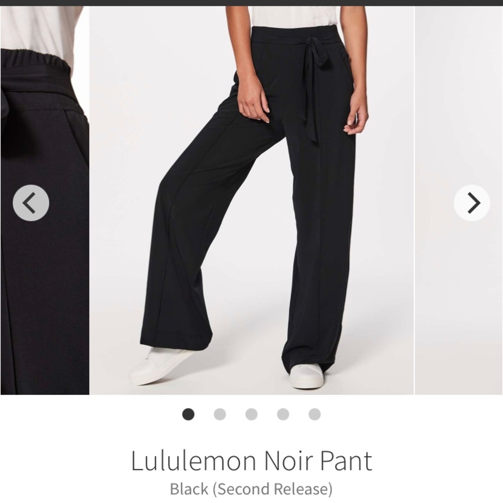 🍋Lululemon Noir Pant - EUC - SIZE 4🍋